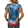 thumbnail image 5 of Enjoytime Womens Tops 4Th Of July Printed Crewneck Short Sleeve T-Shirt Summer Plus Size Casual Graphic Tee, 5 of 5