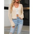 thumbnail image 7 of Sherrylily Summer Women Cropped Sweaters Kimonos Boho Lightweight Open Front Knit Cardigan, 7 of 7