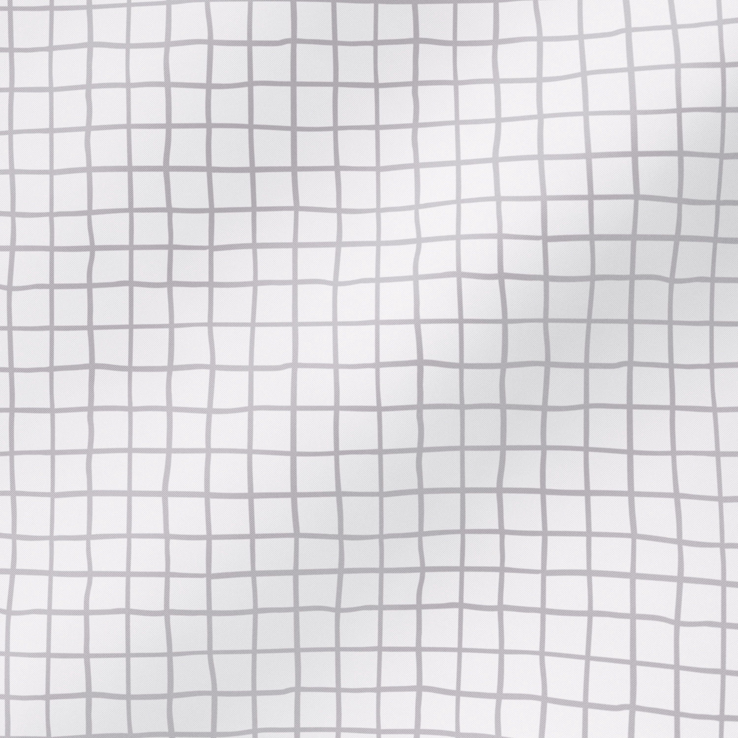 Mainstays Kids Microfiber Bed Sheet Set, Full, White Grid, 4 Pieces
