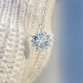 thumbnail image 4 of HANXIULIN Snowflake Necklace Female Small Group Design Clavicle Chain Birthday Gift Valentine's Day Necklace, 4 of 5