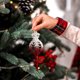 thumbnail image 4 of Flocked Snowflake Christmas Ornament with Glitter, Shatterproof Plastic Holiday Decor for Tree, Fireplace, and Home Festive Decorations, Elegant Red and Gold Themed Seasonal Ornament Set, 4 of 6