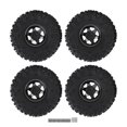 thumbnail image 2 of Rubber RC Crawler Tire Set, Metal Hex Hub Wheel Rims, Improved Traction Shock Absorption for 1.9 Inch RC Tire, 2 of 7