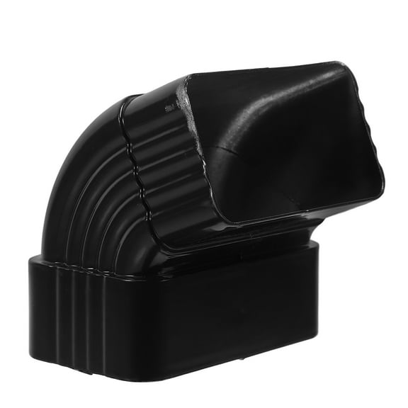 HOMEMAXS Gutter Downspout Adapter with 65 Degree Angle Connector for Corrugated Pipe Fitting Dark Brown Aluminum Alloy