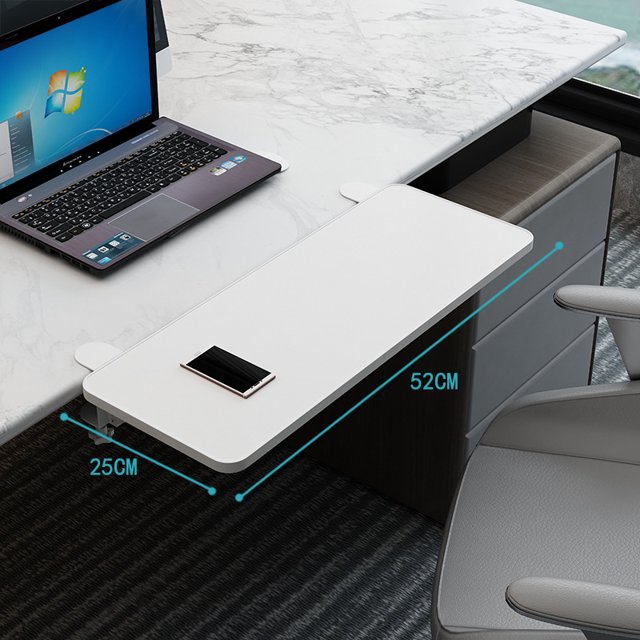Tablero de extensión de escritorio para computadora, soporte de mano alargado para teclado, soporte de mano para computadora sin perforaciones, soporte de brazo