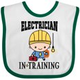 thumbnail image 3 of Inktastic Future Electrician in Training Boys Baby Bib, 3 of 4