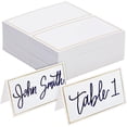 thumbnail image 1 of LoonWear 100 Pack Wedding Place Cards for Table Setting, Blank Table Name Cards, Gold Place Cards for Birthday, Banquet, Events, Reserved Seating White pack of 100, 1 of 5