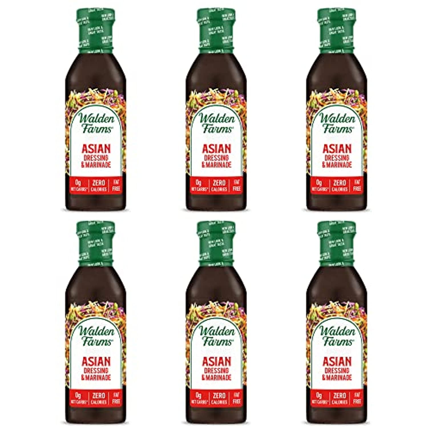 Asian Salad Dressing Calorie Free, 12 Fl Oz (Pack Of 6)