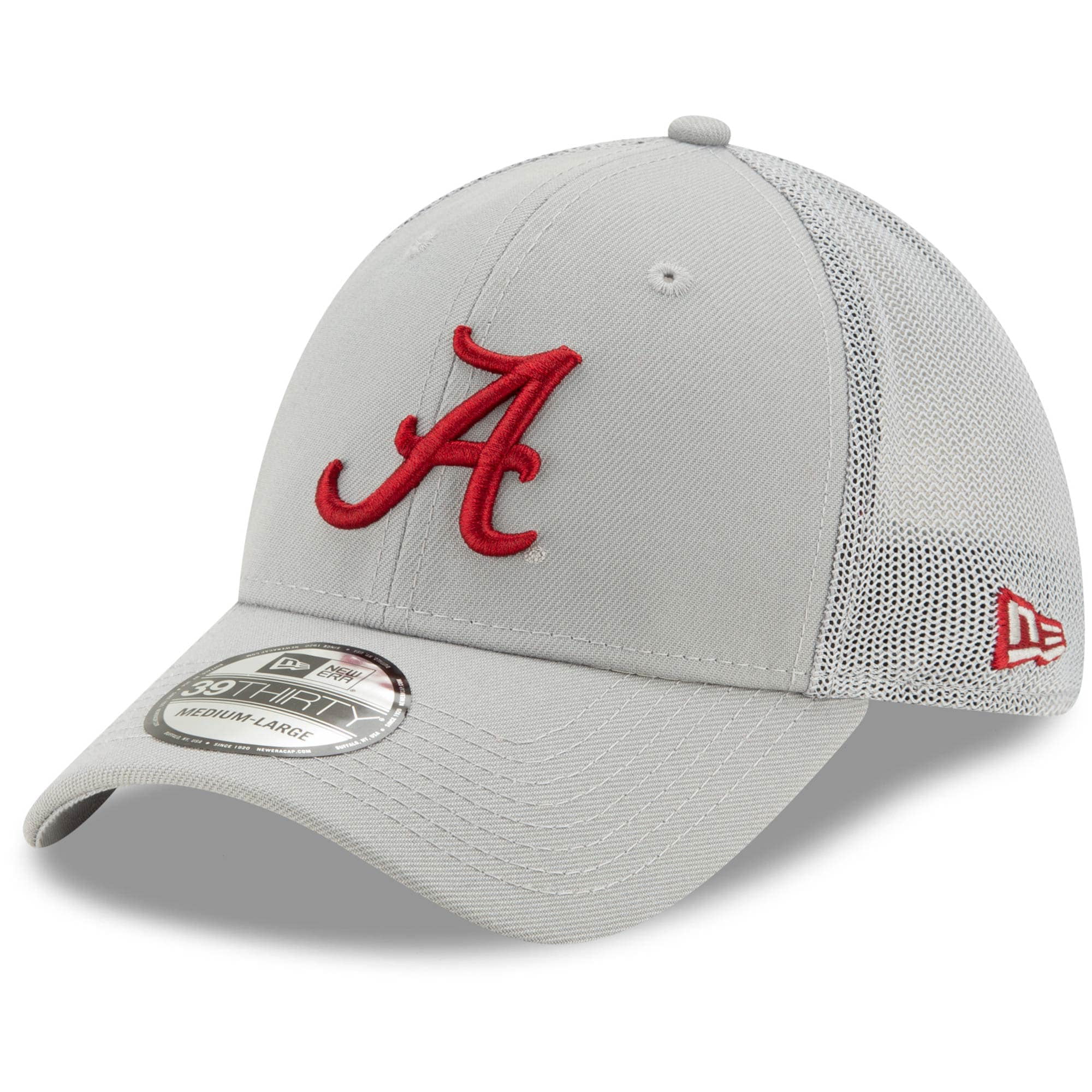 Alabama Crimson Tide Adjustable Gray Cap Mesh Back Hat