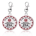 thumbnail image 1 of Etiqueta de perro de apoyo emocional para cachorros industriales, etiquetas de identificación de mascotas de metal para perros de apoyo emocional, ESA, 1 of 5