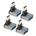 thumbnail image 1 of Adaptador USB TIPO C Ticfox 4 piezas ángulo recto USB C hembra a USB macho Construcción robusta, 1 of 12