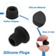 thumbnail image 3 of Uxcell 20Pcs Tapones de Silicona 0.35" Tapones de Sellado Huecos para Tubería Negros, 3 of 5