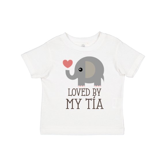 Inktastic Tia Loves Me Baby Elephant Boys or Girls Toddler T-Shirt