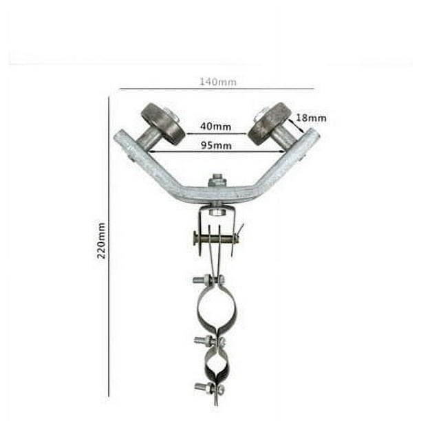 Conjunto de cable de polea de elevación, polea de cable de acero, cable plano redondo, diseño de hierro angular, para elevación industrial, suspensión de alta resistencia, equipos de construcción, he