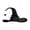 Black 2, variant on Happydeer Halloween Hat Spider Bat Decor Angled Witch Hat Ruched Large Brim Wizard Sorceress Cosplay Haunted House Carnival Party Costume (Purple1)