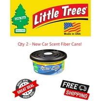 Little Trees New Car Scent Scented Fiber Can Air Freshener for Home & Car 2 PACK
