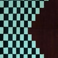 thumbnail image 1 of Ahgly Company Indoor Square Abstract Light Blue Modern Area Rugs, 6' Square, 1 of 4