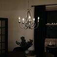 thumbnail image 3 of Kichler Dover 25 1/2" Nickel 5-Light Scroll Arm Traditional Chandelier, 3 of 4