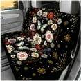thumbnail image 3 of Jeiento Butterfly 14 PCS Car Seat Covers and Steering Wheel Cover Flower Seatbelt Strap Pad Armrest Cover Pad Headrest Cover Cup Coasters Key Ring Interior Auto Accessory, 3 of 7