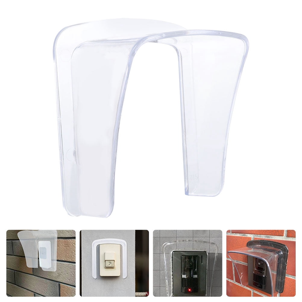 Supvox Doorbell Rainproof Cover Transparent Plastic Easy Install Compact Design