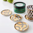 thumbnail image 2 of Jonathan Adler Eden Coasters, Gold, 2 of 3