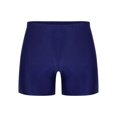 thumbnail image 2 of Hansber Men's Solid Color Gymnastics Sports Shorts Elastic Waistband Performance Training Bottoms Navy Blue L, 2 of 5