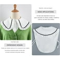 thumbnail image 4 of YooGuoGuo Cotton Classic Collar Fake Collar,Detachable Dickey Collar Half Shirts Blouse for Women Girls Outfits, 4 of 5