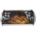 thumbnail image 3 of Roll-Top Lid Stainless Steel Bread Box, Silver, 3 of 3