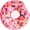 Pink Donut, variant on Donuts Novelty Funny Flannel Round Blanket - Funny Gifts for Teens Boys and Girls