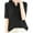 Black, variant on Under $10 Short Sleeve Tops for Women, Xunlbb Fashion Women's Casual Solid Color Knit Short Sleeve V-Neck Blouses Shirts(Black,M)