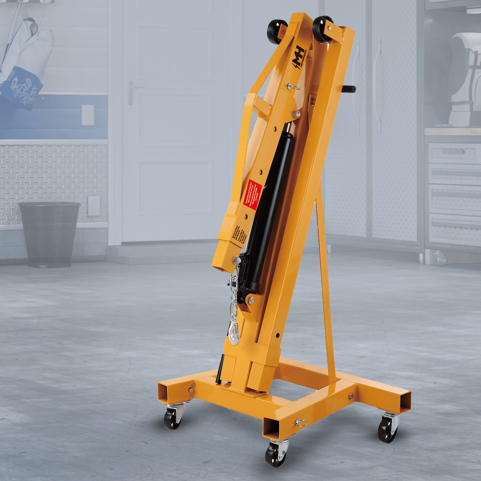 Buy MOTORHEAD 2-Ton (4,000 lbs) Heavy-Duty Folding Hydraulic Motor ...