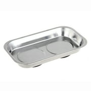Hyper Tough 9.5 inch x 5.5 inch Stainless Steel Magnetic Parts and Tools Tray Organizer TS07109J