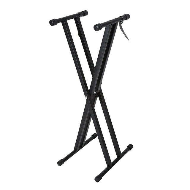 Peahefy Portable X-Style Keyboard Stand Double Braced Music Electric Organ Holder Adjustable Height, Piano Keyboard Stand