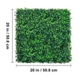 thumbnail image 6 of 12PCS Artificial Boxwood Panels, Boxwood Hedge Wall Panels,Artificial Grass Backdrop Wall 1.6\",Privacy Hedge Screen UV Protected for Outdoor Indoor Garden Fence Backyard, 20x20inch, 6 of 9