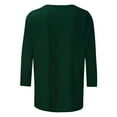 thumbnail image 6 of Zedker Plus Size St Patricks Day Shirt for Women 2026 Casual 3/4 Sleeve Irish Shirts Funny Saint Patrick's Tunic Tops, 6 of 7