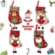 thumbnail image 2 of Juego de 4 medias navideñas personalizadas Foohvr para colgar Papá Noel reno muñeco de nieve chimenea árbol, 2 of 5