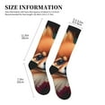 thumbnail image 4 of Sikiie Colorful Leaf Chihuahua 1 Pairs Compression Socks for Men and Women 15-20 mmHg Running Support Socks, 4 of 7