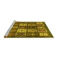thumbnail image 2 of Ahgly Company Machine Washable Indoor Rectangle Abstract Yellow Modern Area Rugs, 4' x 6', 2 of 4