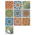 thumbnail image 2 of Azulejo de pared Vinilo Flor Etiqueta de la pared Mural Calcomanía para azulejos Etiqueta autoadhesiva impermeable para azulejos, MZ-2-103, Grande Scienceny HA002473-125, 2 of 6