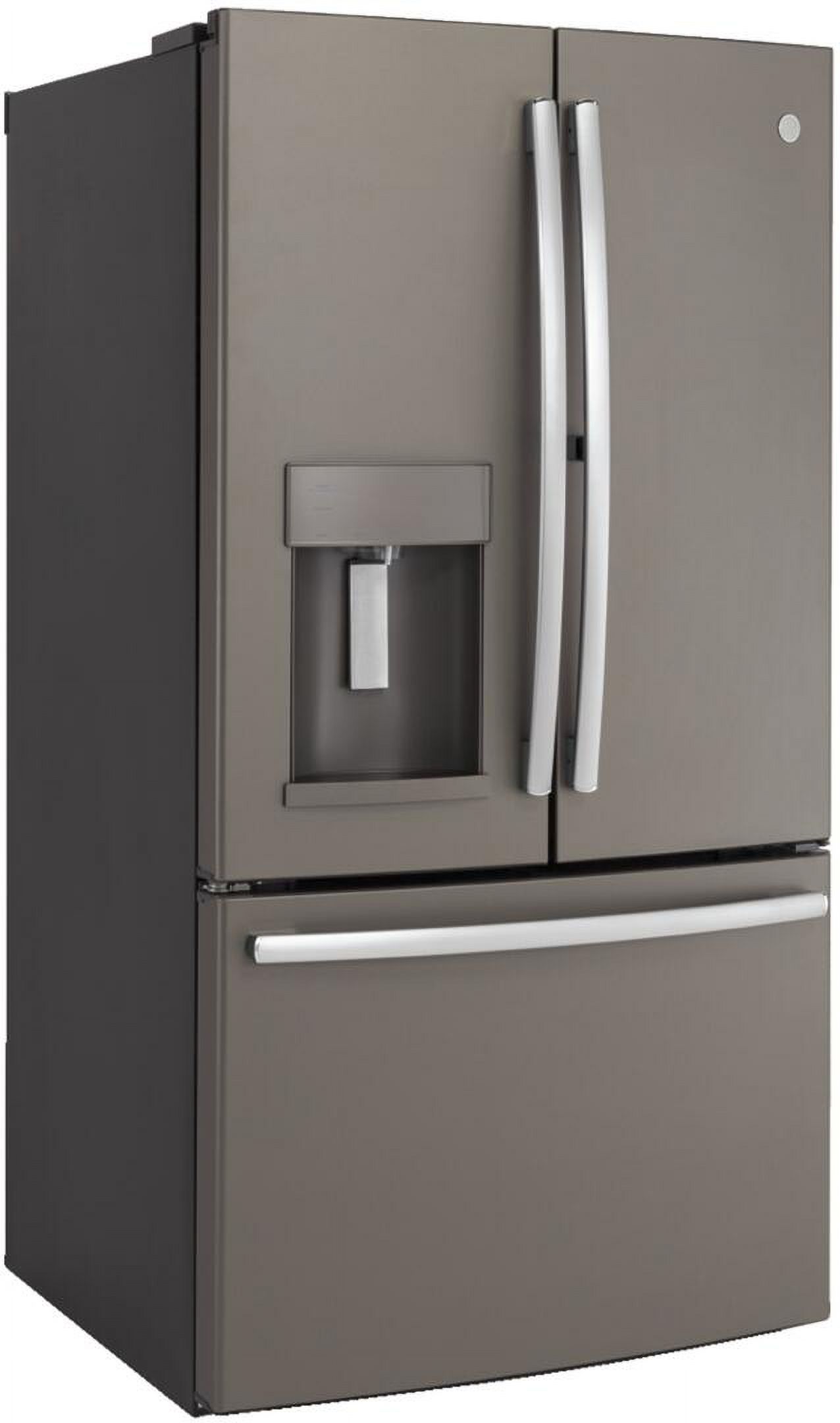 "GE GFD28GMLES 36 Inch French Door Refrigerator with 27.8 cu. ft. Total Capacity, 5 Glass Shelves, 9.2 cu. ft. Freezer Capacity, in Slate" - image 5 of 11