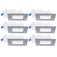 thumbnail image 1 of Nadair 4" LED Ultra Square slim recessed light, 3000K, 6-pack, Dimmable, 1 of 1