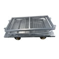thumbnail image 3 of Platform Truck with Cage, 6-in-1 Platform Hand Truck with 6" casters, Rmovable Side, Foldable Heavy Duty Push Cart Dolly W/Swivel Wheel,1800lbs Capacity, Large Flatbed Utility Carts, 3 of 13