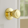 thumbnail image 3 of Design House Tulip Passage Interior Hall and Closet Door Knob, Polished Brass, 3 of 12