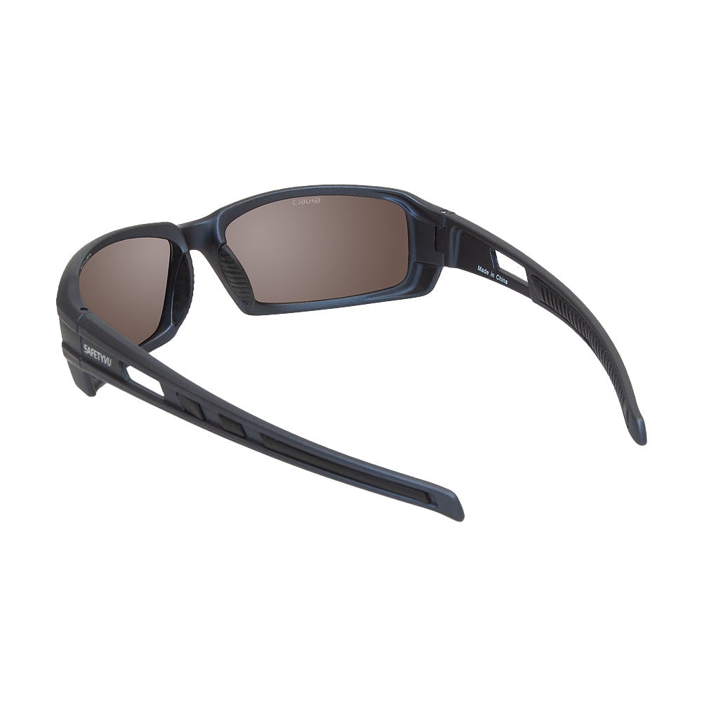 SafetyVu Outdoors Safety Glasses Full Frame Mt. Blue - Polycarbonate Mirror Blue Lens