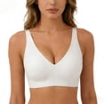 thumbnail image 4 of Mgmyaa Women's Push-Up Bralette Bra Without Underwire Buttery Soft Regular Fit Spaghetti Straps Hook & Eye Closure Solid Color Yoga Bra 3-Pack for Daily or Sport, 4 of 5