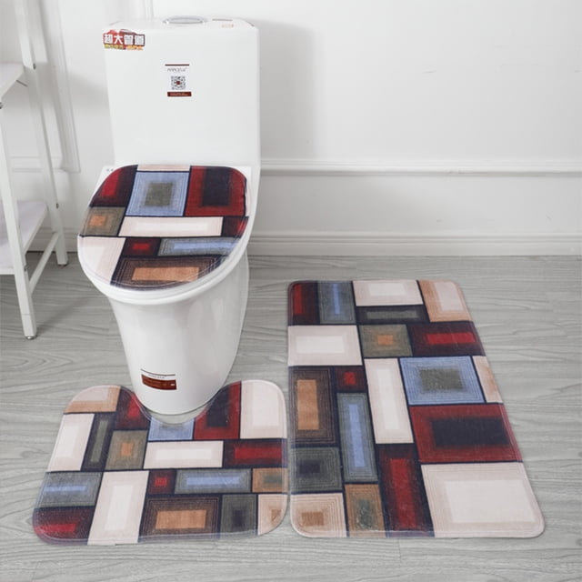 Teissuly 3-piece Bathroom Carpet, Super Soft Non Slip Bathtub Carpet And Absorbent Bath Mat, Bathroom Carpet, Plush Bath Mat For Bathroom Teissuly WER202310167321