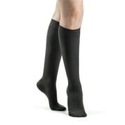 Sigvaris Style 842 Soft Opaque 20-30 Closed Toe Knee High Compression Stockings Graphite LS Short