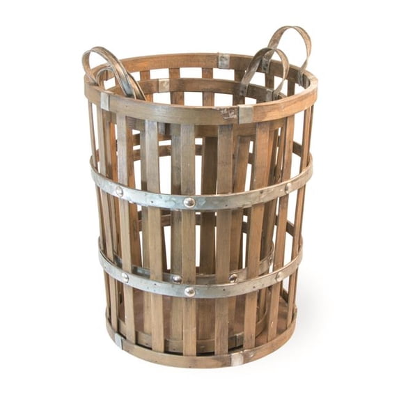 Boston International LAC19291 Bamboo Nesting Basket - Set of 2