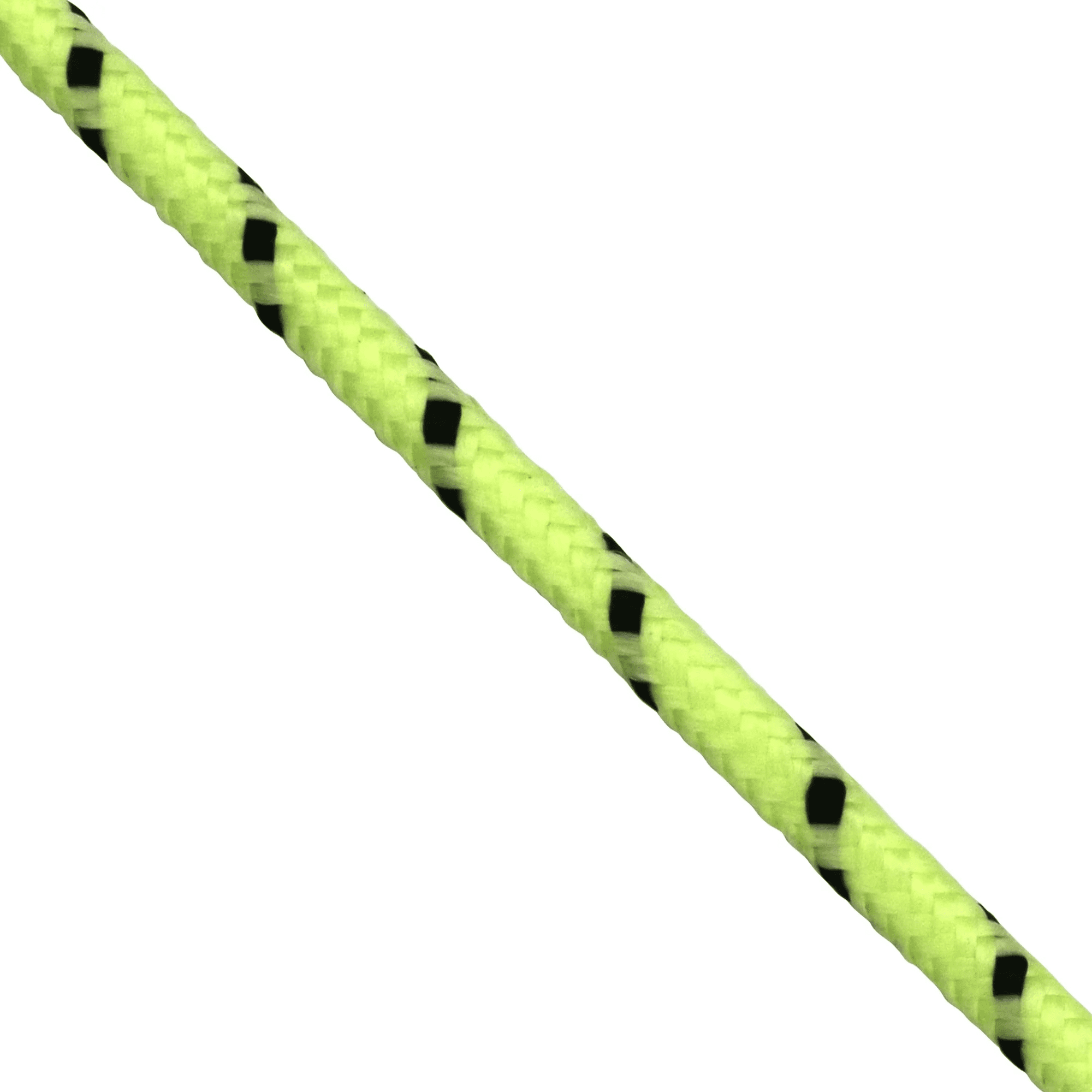 Hyper Tough Glow-in-the-Dark Polypropylene Diamond-Braid Rope, 1/4 in x 50 ft