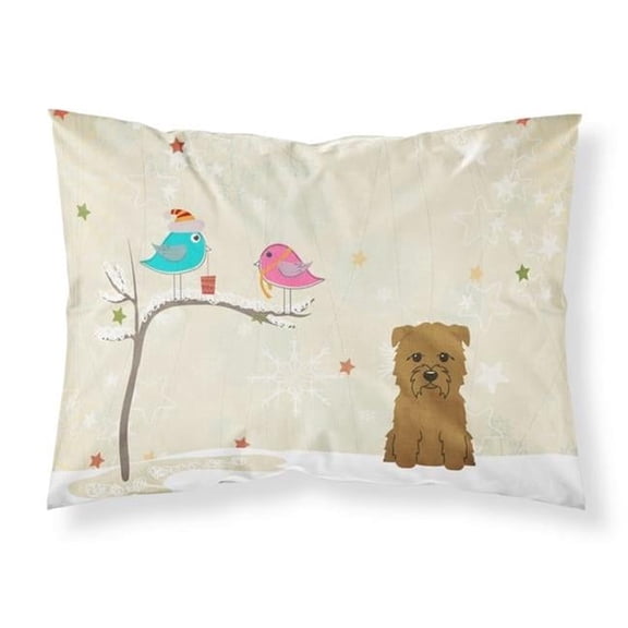 Christmas Presents Between Friends Glen of Imal Tan Fabric Standard Pillowcase, 20.5 x 0.25 x 30 in.