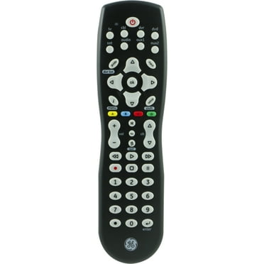 GE 8-Device Universal TV Remote Control in Black, 33715